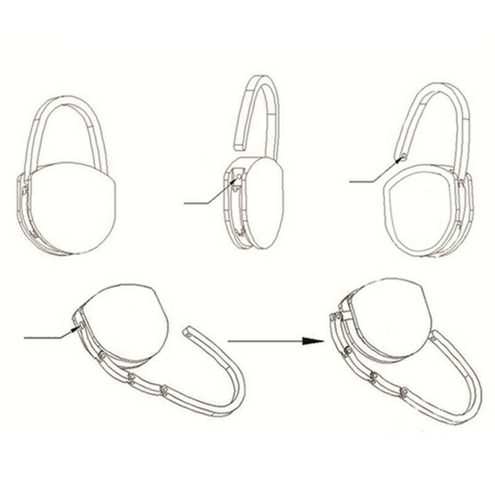 Handbag hook hanger space saver bars restaurants - Picture 6 of 9